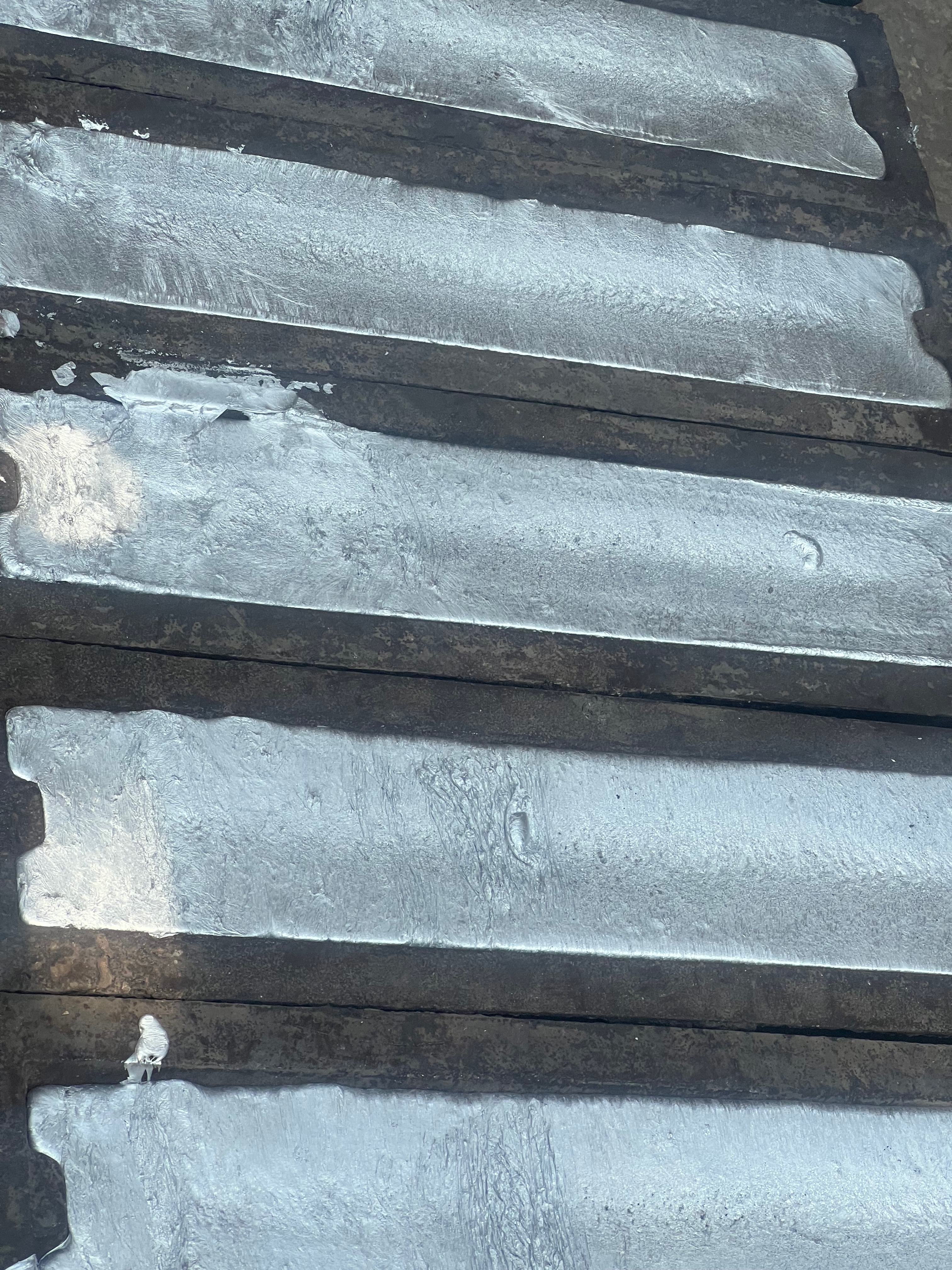 Secondary aluminium ingots prepared for industrial supply