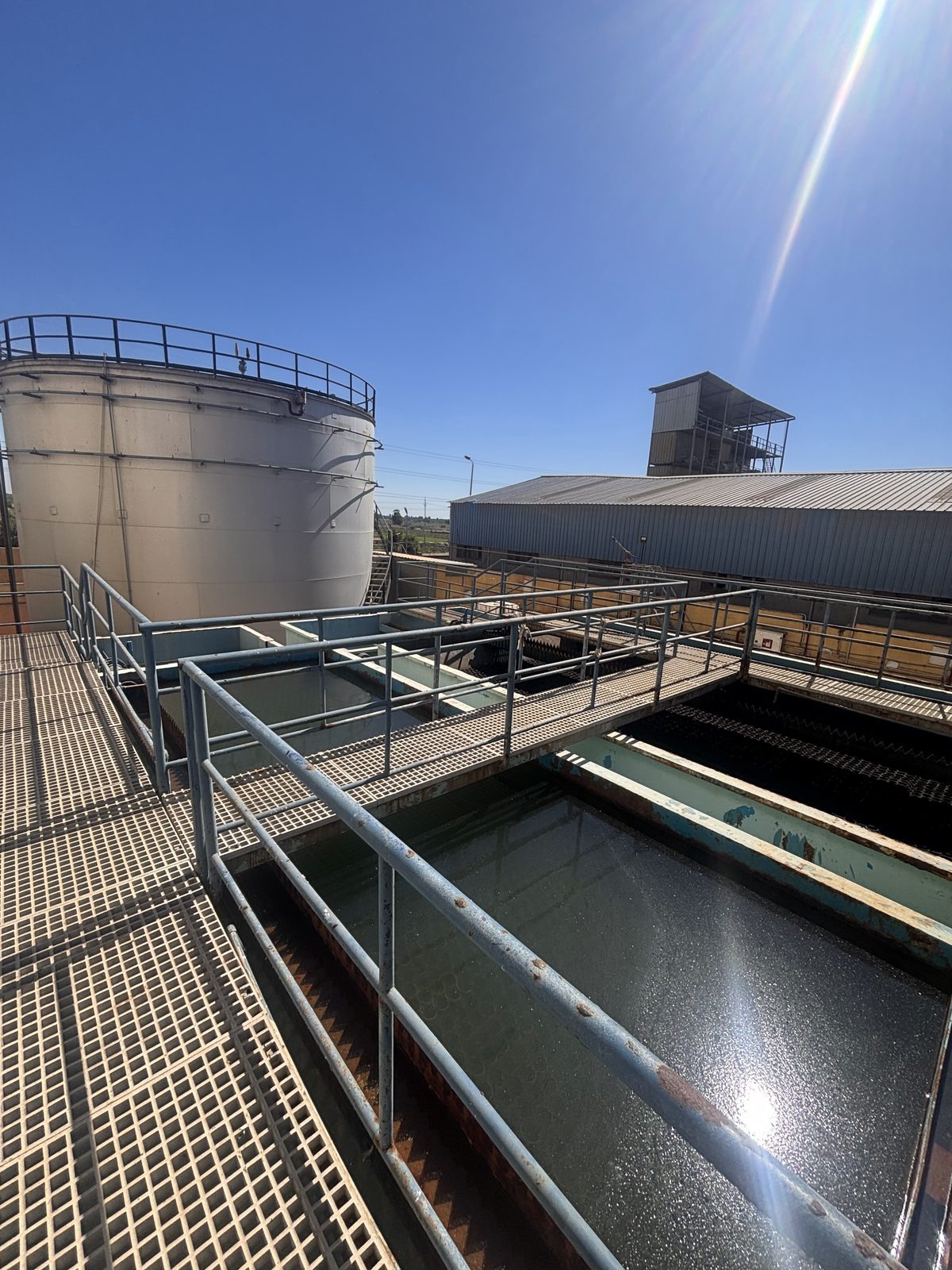ICC treatment basin walkways